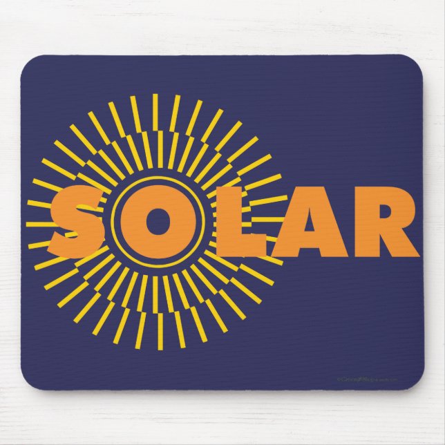 Solar Power Sun Mouse Pad (Front)