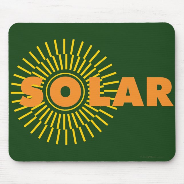 Solar Power Sun Mouse Pad (Front)
