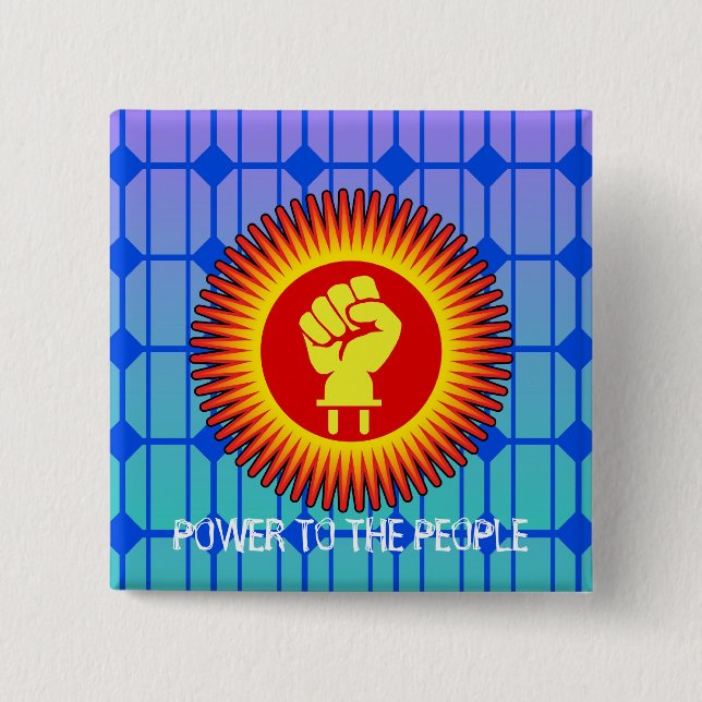Solar Power to The People - Pin (Front)