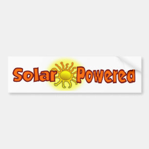 Solar Powered Bumper Sticker