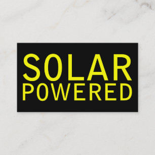 solar powered business card