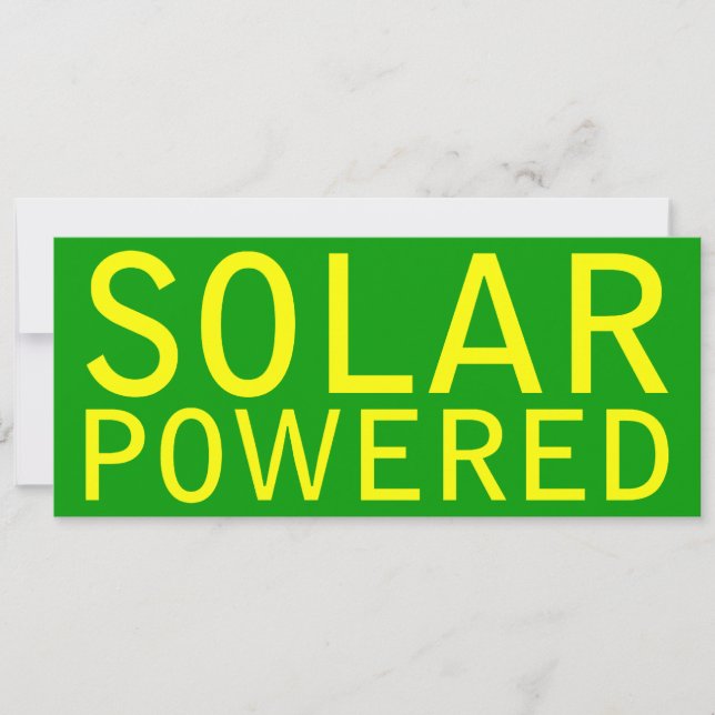 solar powered invitation (Front)