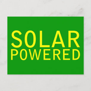 solar powered postcard