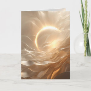 Solar Presence – Luminous Abstract Encouragement  Card