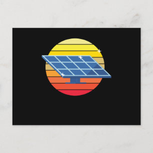 Solar Retro Photovoltaic Postcard
