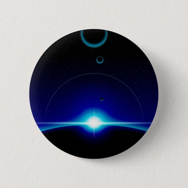 Solar Scene 2 Inch Round Button (Front)