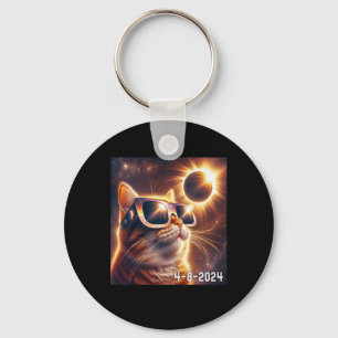 Solar Shirt 2024 Eclipse Wearing Gles  Keychain