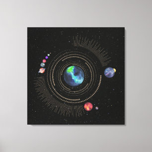 Solar Sistem Canvas Print