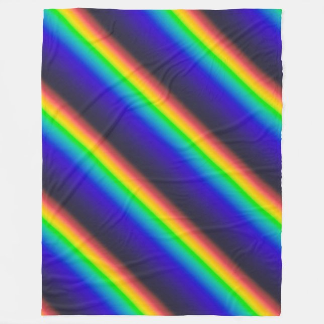 Solar Spectrum Diagonal Fleece Blanket (Front)
