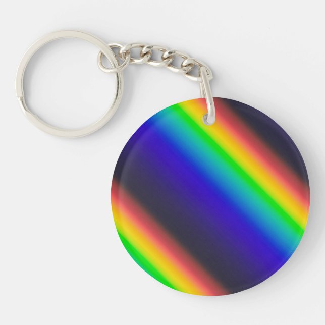Solar Spectrum Diagonal Keychain (Front)