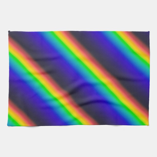 Solar Spectrum Diagonal Kitchen Towel (Horizontal)