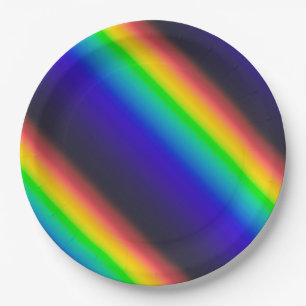 Solar Spectrum Diagonal Paper Plate