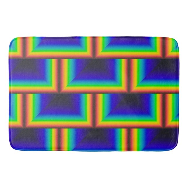 Solar spectrum square scales bath mat (Front)