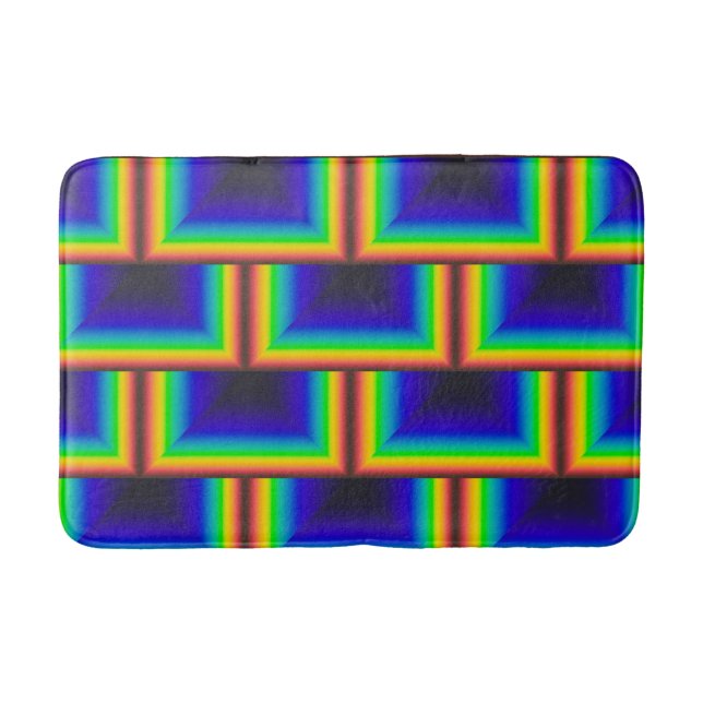Solar spectrum square scales bath mat (Front)