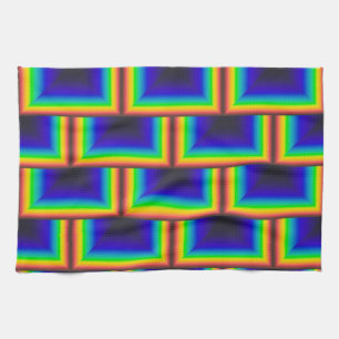Solar spectrum square scales kitchen towel