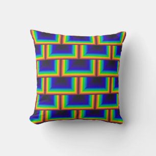 Solar spectrum square scales throw pillow