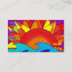 Solar Summer Business Card Template