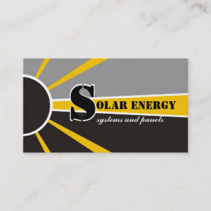 Solar/sun Energy/Power alternative sources Business Card