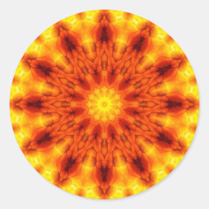 Solar Sun Kaleidoscope Sticker
