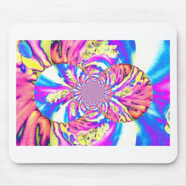 Solar Sunrise Orchid Mouse Pad (Front)