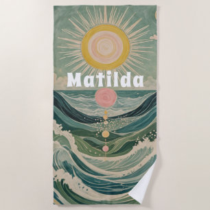 Solar Surge Personalised  Beach Towel