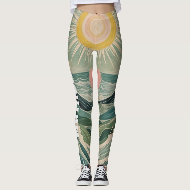 Solar Surge Personalized  Leggings (Front)