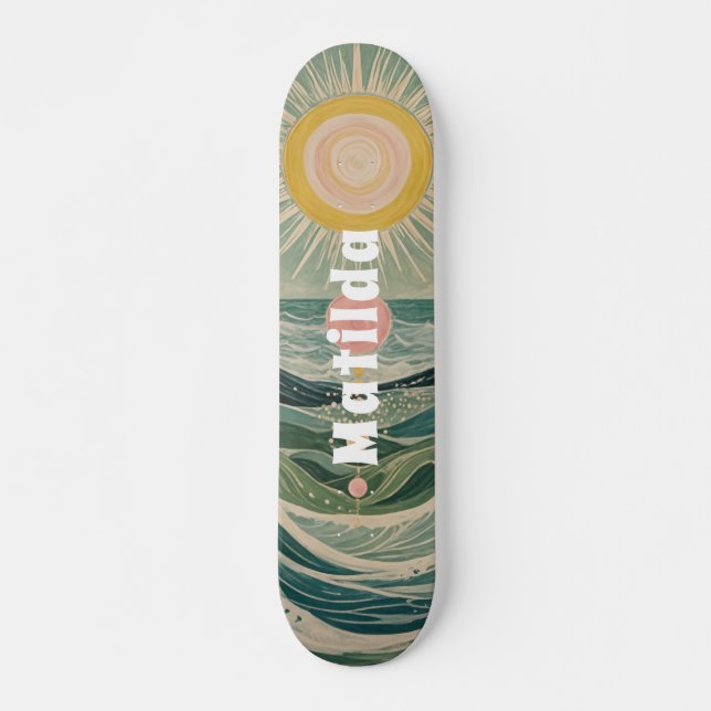 Solar Surge Personalized  Skateboard (Front)