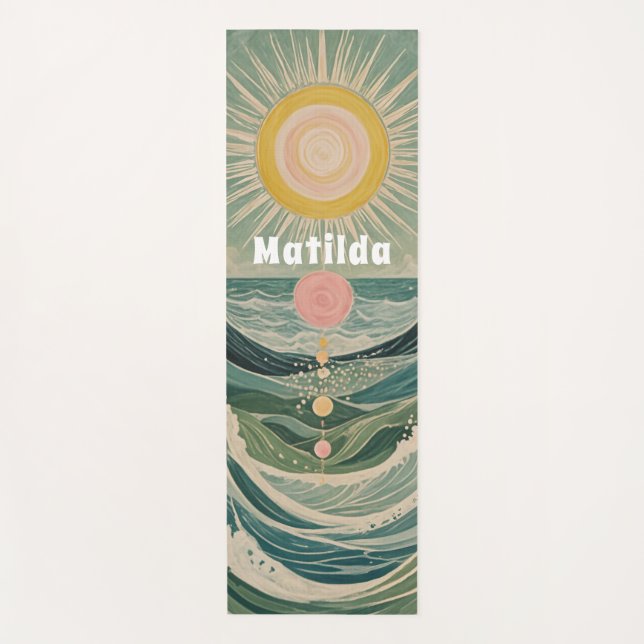 Solar Surge Personalized  Yoga Mat (Front)