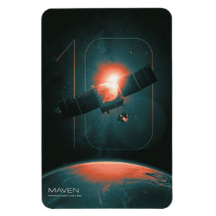 Solar System, 10 Years of Maven Mars Satelite Magnet