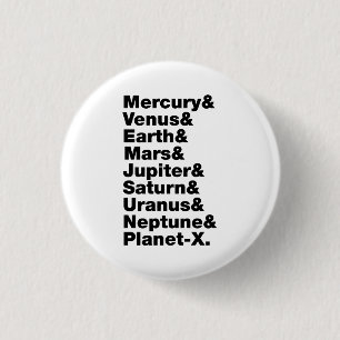 Solar System 1 Inch Round Button