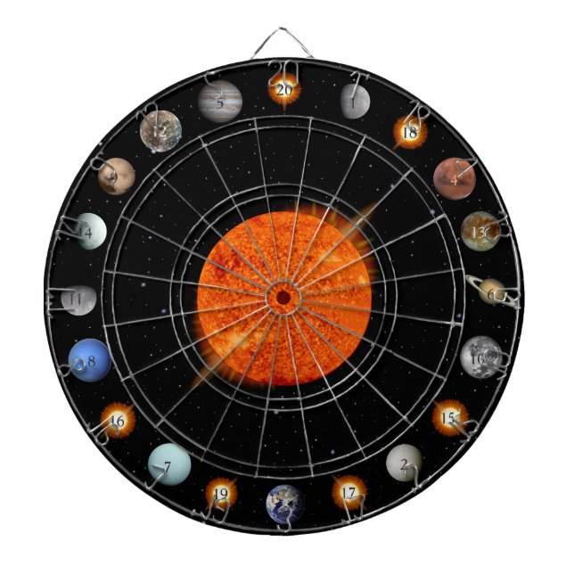 Solar System 20 Count Dartboard (Front)