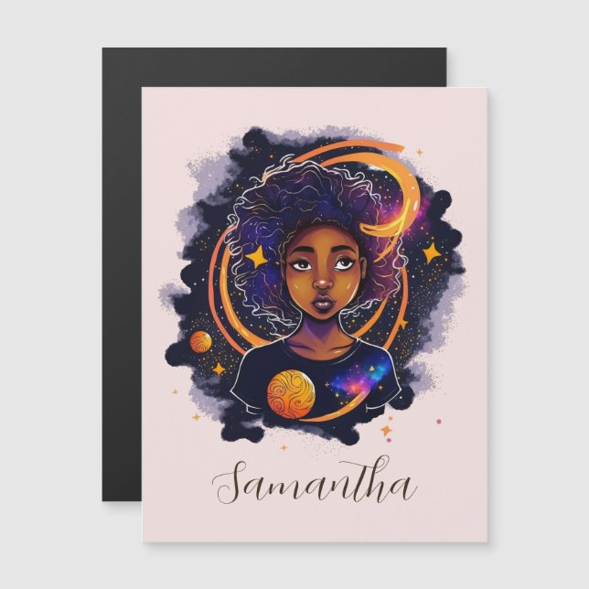 Solar System Afro Woman (Front/Back)