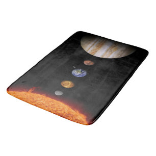 Solar system bath mat