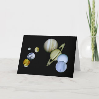 Solar System Card Space - Astronomy Science gift