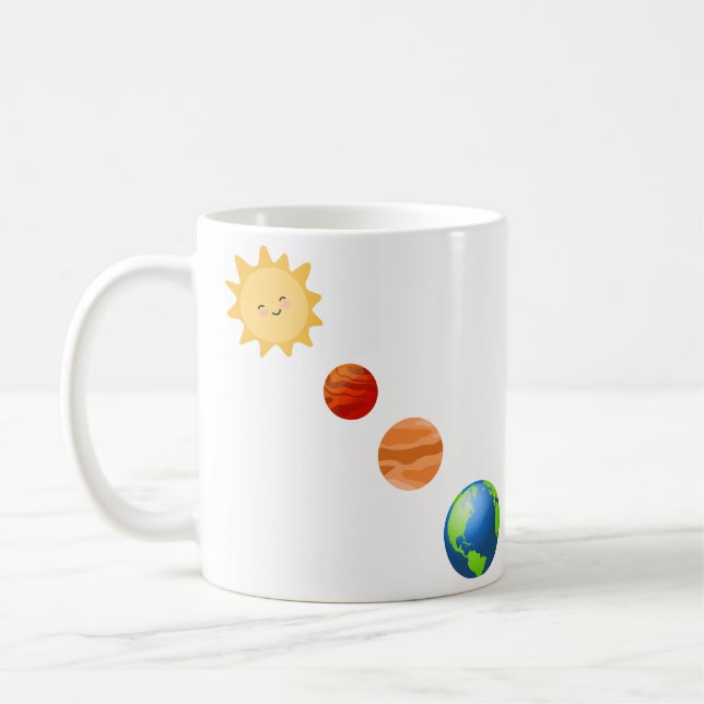 Solar system  coffee mug (Left)