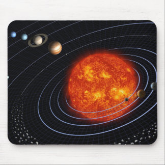 Solar System design Mouse Pad