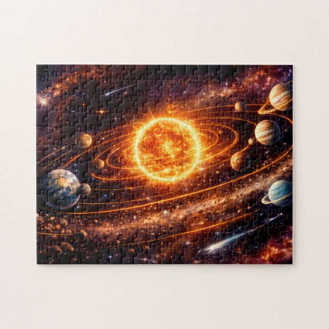 Solar System – Explore Learn Discover Jigsaw Puzzle (Horizontal)