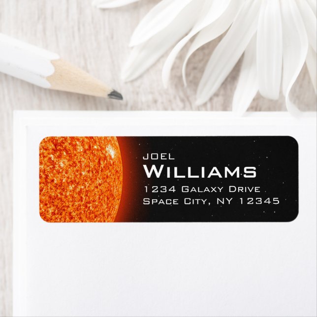 Solar System Fiery Sun Space Return Address (Insitu)