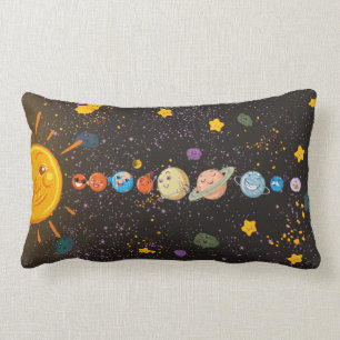 Solar System Funny Planets Pillow