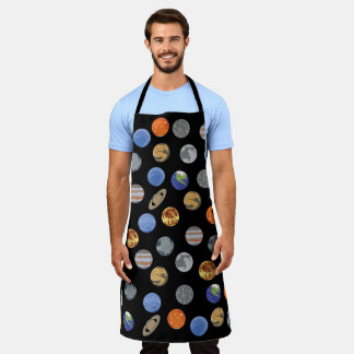 Solar System Galaxy Planets Design Apron