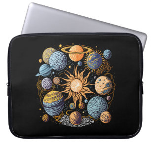 Solar System Graphic Design Laptop Sleeve