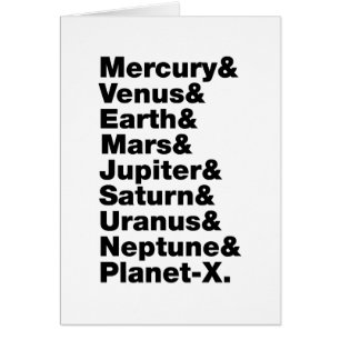 Solar System Greeting Card