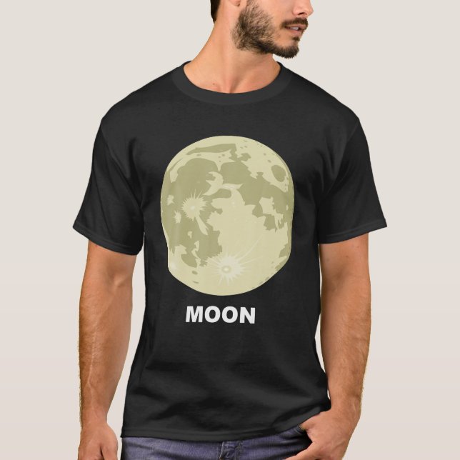 Solar System Group Costumes Giant Earth's Moon T-Shirt (Front)
