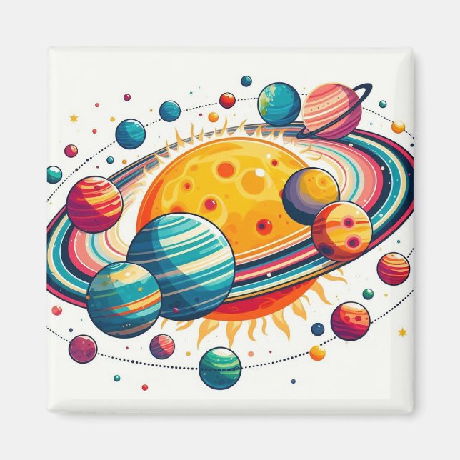 Solar System Magnet (Front)