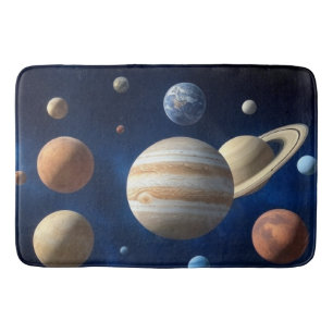 Solar System Montage Bath Mat