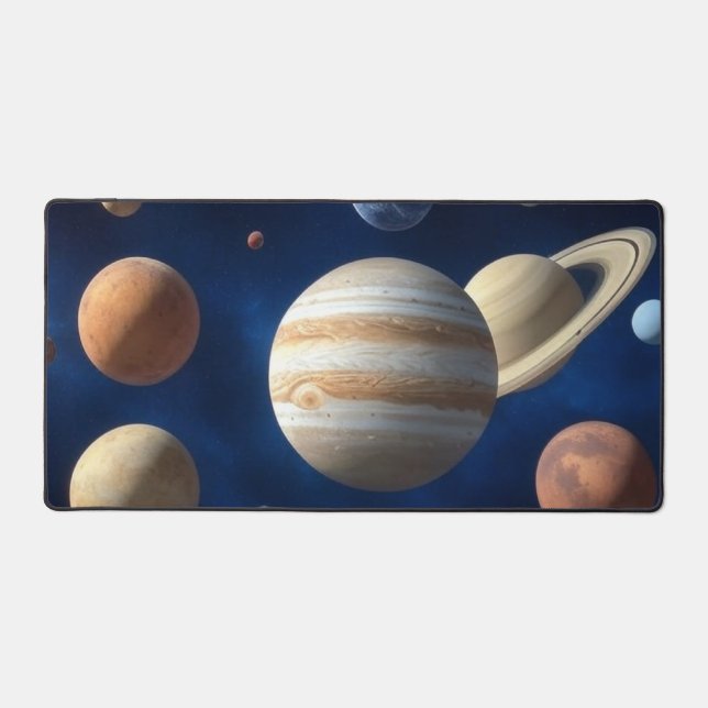 Solar System Montage Desk Mat (Front)