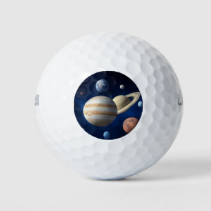 Solar System Montage Golf Balls