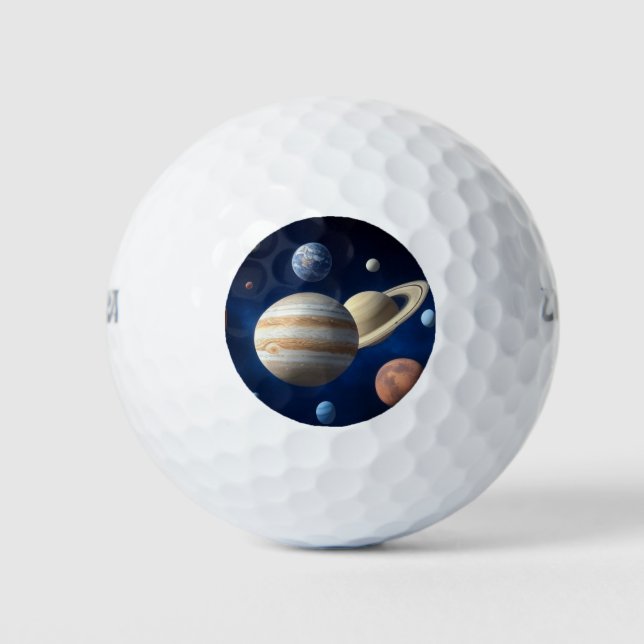 Solar System Montage Golf Balls (Front)