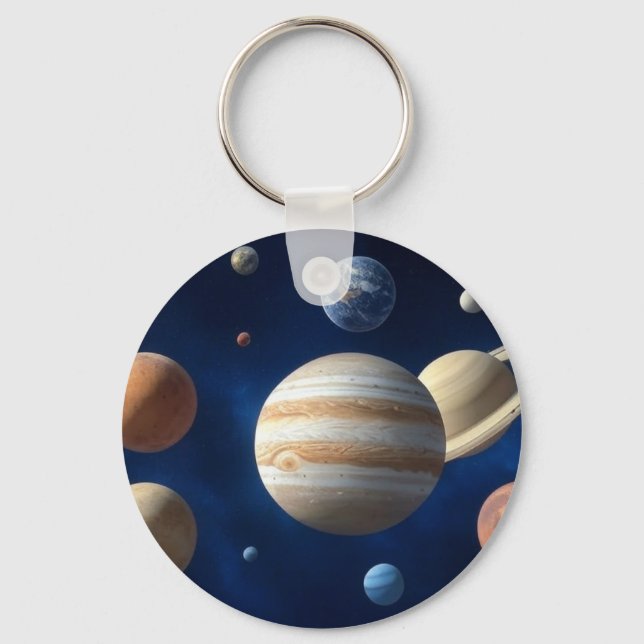 Solar System Montage Keychain (Front)