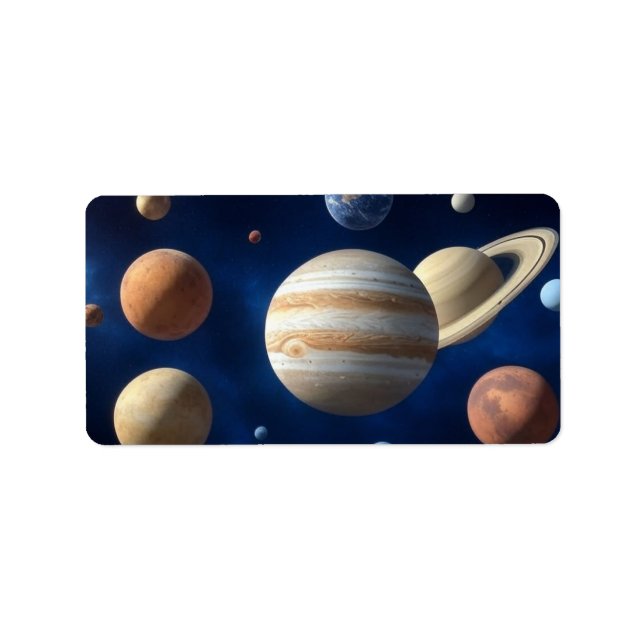 Solar System Montage Label (Front)